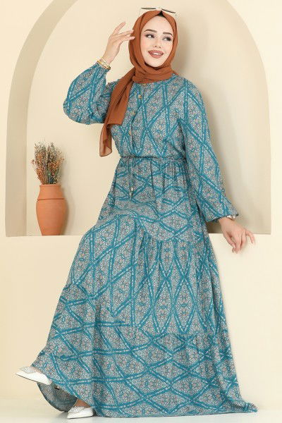 E.R.K. - الفستان بترولي 7109ERK1158-MS