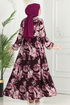 Dress 7119BG354-MS Damson - Thumbnail