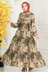 Dress 7119BG354-MS Khaki - Thumbnail