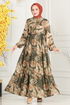 Dress 7119BG354-MS Khaki - Thumbnail