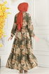 Dress 7119BG354-MS Khaki - Thumbnail