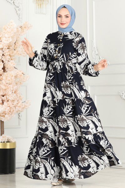 B.G.S. - Dress 7119BG354-MS Navy Blue