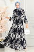 Dress 7119BG354-MS Navy Blue - Thumbnail