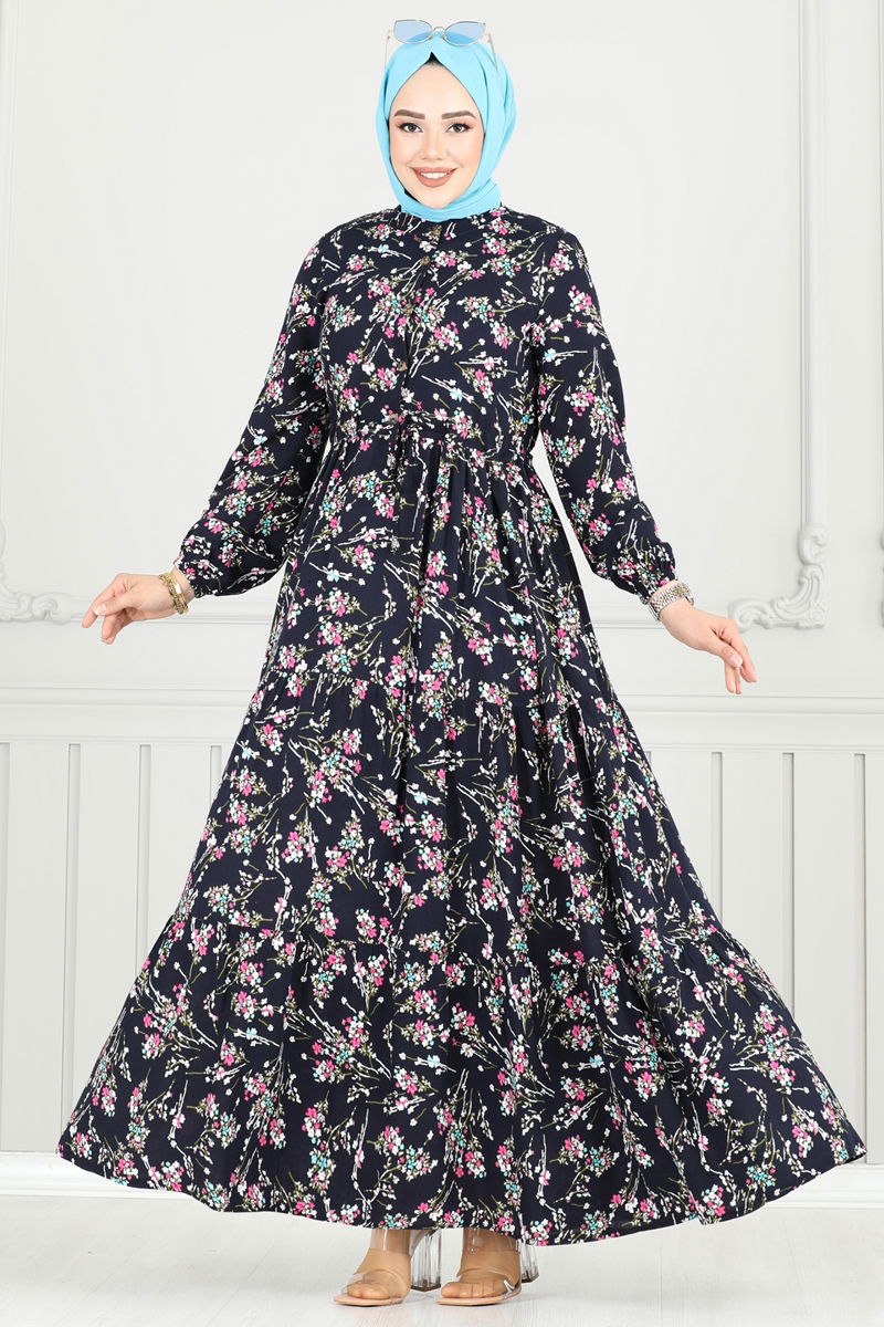 الفستان كحلي 7122BG354-MS