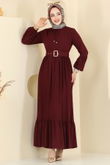 B.G.S. - Dress 7123BG354-MS Burgundy