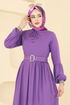 Dress 7123BG354-MS Dark Lilac - Thumbnail