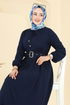 Dress 7123BG354-MS Navy Blue - Thumbnail