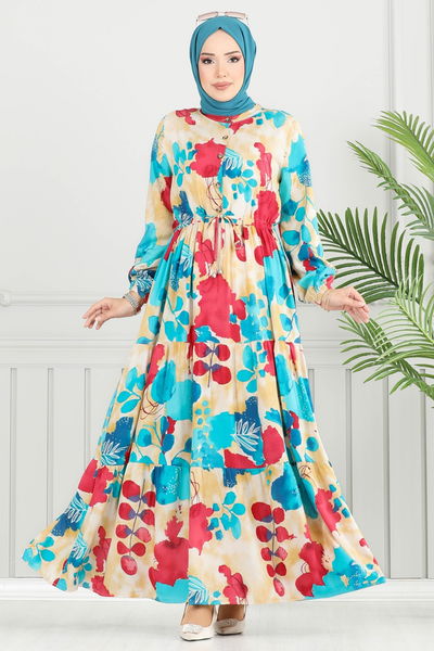 B.G.S. - Dress 7124BG354-MS Light Petroleum - 365390