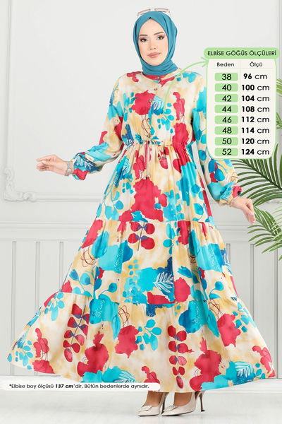 B.G.S. - Dress 7124BG354-MS Light Petroleum - 365393