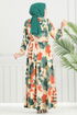Dress 7124ERK1158-MS Emerald - Thumbnail