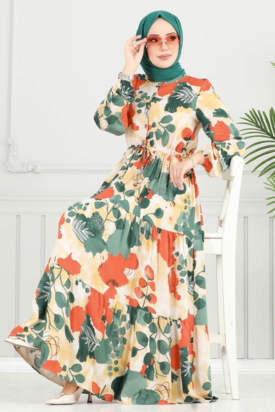 E.R.K. - Dress 7124ERK1158-MS Emerald - 398678