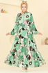 Dress 7129BG354-MS Green - Thumbnail