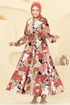 Dress 7129BG354-MS Salmon - Thumbnail