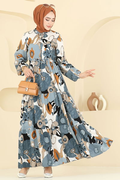 E.R.K. - Dress 7129ERK1158-MS Anthracite - 398628