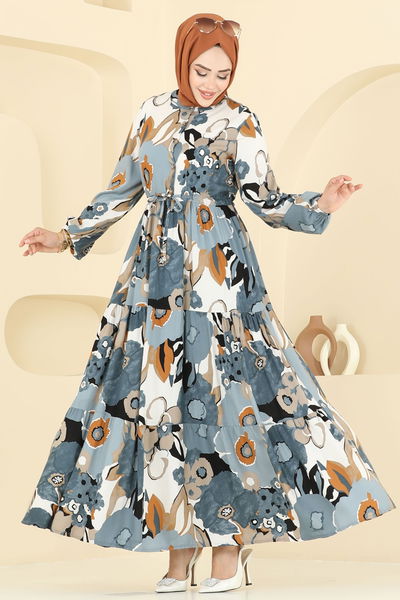 E.R.K. - Dress 7129ERK1158-MS Anthracite - 398630