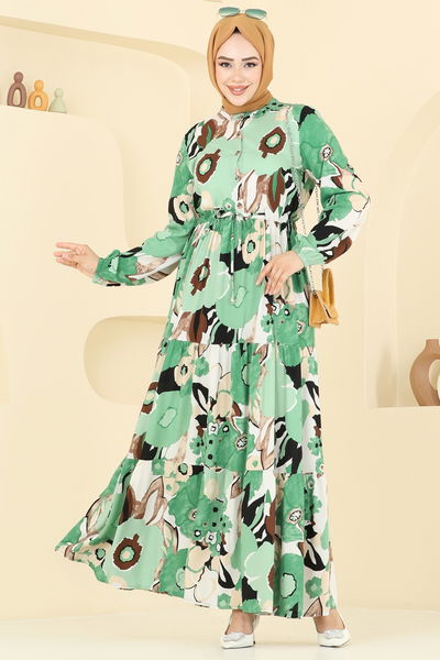 E.R.K. - Dress 7129ERK1158-MS Green - 398648