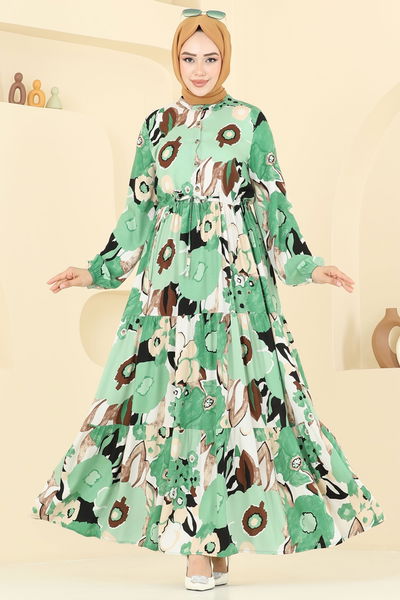 E.R.K. - Dress 7129ERK1158-MS Green - 398649