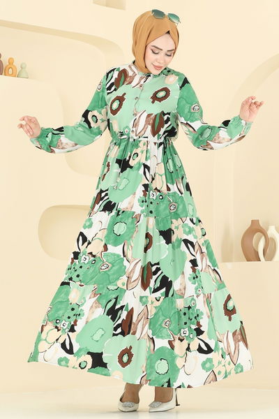 E.R.K. - Dress 7129ERK1158-MS Green - 398650