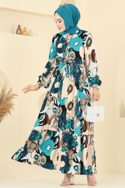 E.R.K. - Dress 7129ERK1158-MS Petroleum - 398660