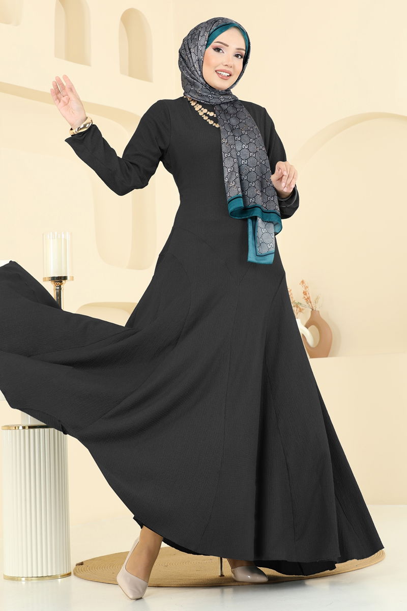 الفستان أسود 7132ERK1158-MS