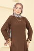 Dress 7132ERK1158-MS Brown - Thumbnail