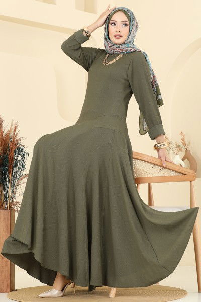 E.R.K. - Dress 7132ERK1158-MS Khaki