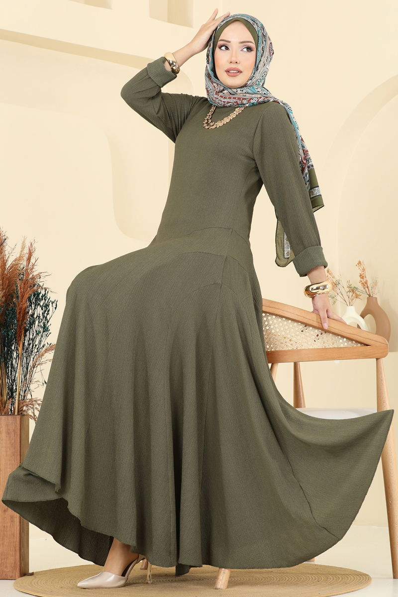 الفستان اخضر عفني 7132ERK1158-MS