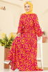 Dress 7134ERK1158-MS Fuchsia - Thumbnail