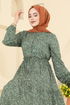 Dress 7136ERK1158-MS Khaki - Thumbnail