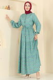 E.R.K. - Dress 7136ERK1158-MS Turquoise