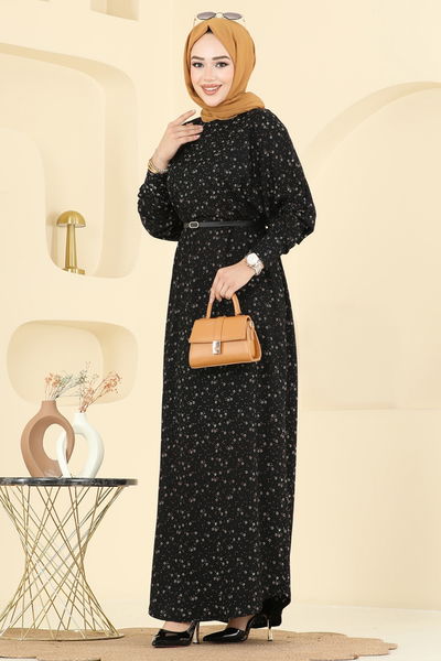 E.R.K. - Dress 7137ERK1158-MS Pattern 1 Black - 406237