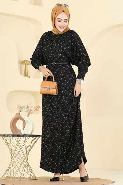 E.R.K. - Dress 7137ERK1158-MS Pattern 1 Black - 406238