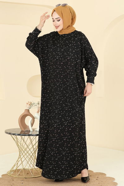 E.R.K. - Dress 7137ERK1158-MS Pattern 1 Black - 406239