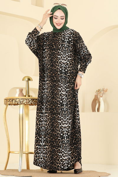 E.R.K. - Dress 7137ERK1158-MS Pattern2 Leopard&Vision - 406229
