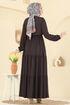 الفستان بني 7138BG354-MS - Thumbnail