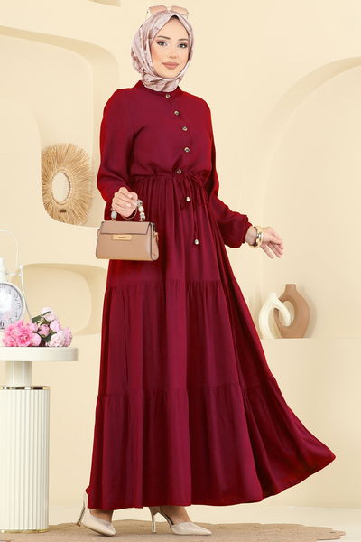 B.G.S. - Dress 7138BG354-MS Burgundy - 416364