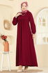Dress 7139BG354-MS Burgundy - Thumbnail