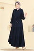 Dress 7151BG354-MS Navy Blue - Thumbnail