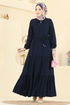 Dress 7151BG354-MS Navy Blue - Thumbnail