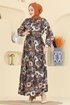 Dress 7157ERK1158-MS Brown - Thumbnail