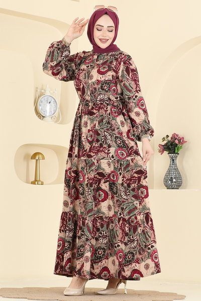 E.R.K. - Dress 7157ERK1158-MS Damson - 428309