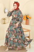Dress 7157ERK1158-MS Khaki - Thumbnail