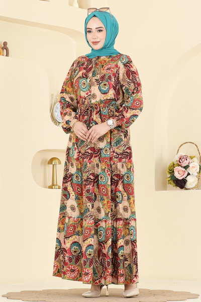 E.R.K. - Dress 7157ERK1158-MS Turquoise - 428338