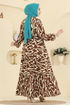 Dress 7158ERK1158-MS Brown - Thumbnail