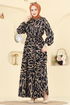 Dress 7158ERK1158-MS Navy Blue - Thumbnail