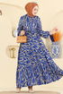Dress 7158ERK1158-MS Saxe - Thumbnail