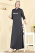 الفستان رمادي غامق 717PM271-MS - Thumbnail