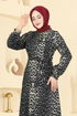 Dress 7575ERK1158-MS Pattern 1 Black - Thumbnail