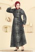 Dress 7575ERK1158-MS Pattern 1 Black - Thumbnail
