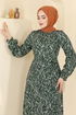 Dress 7575ERK1158-MS Pattern 2 Emerald - Thumbnail